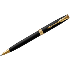 Ручка PARKER шариковая Sonnet Matte Black GT, черная ,1,0мм 1931519 