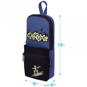 Пенал 1 отделение Berlingo "Extreme", 200*90*40 мм, 1 карман, текстиль 07174