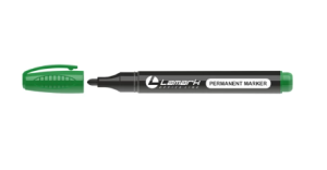 Маркер перманент LAMARK, 3-5 мм, зеленый, овальный, PM0372-GN