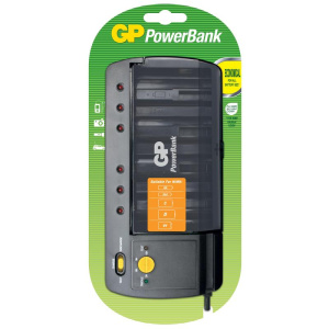 Зарядное устройство GP, PB320GS-CR1, универсал, для аккум. AA/AAA/C/D/9V
