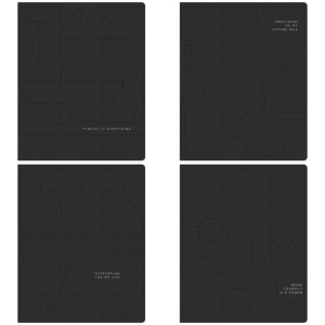 Тетрадь 48л., А5, клетка Greenwich Line "Intricate shapes", дизайн. картон, тисн. фол.,N5c48-33372 