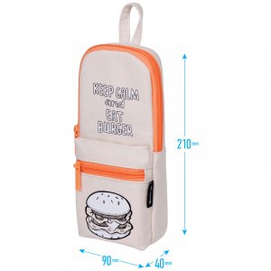 Пенал 1 отделение Berlingo "Burger", 200*90*40 мм, 1 карман, текстиль 07171