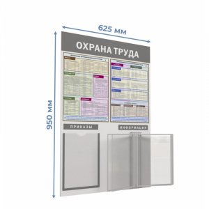 Информационный стенд Охрана труда , 1отд. А4 и 5 демопанелей 1043376