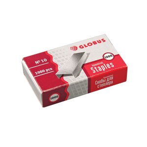 Скобы к степлеру № 10, GLOBUS, C10-1000