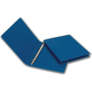 Папка на 4-х кольцах BANTEX пласт. 25мм А4, 1355, синяя