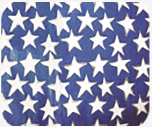 Подарочная упаковка, Бумага тишью Белые звезды на синем, 70х50см, 5л., 17г/кв.м., 8114933