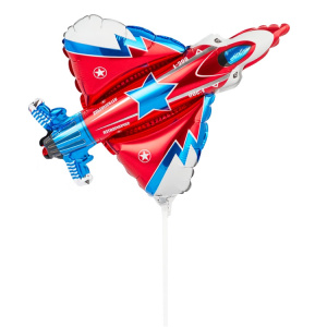 Воздушный шар Ф Истребитель красный 1206-0501