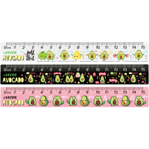 Линейка пластиковая 16 см Avocado 5091102