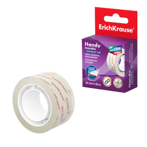 Скотч канцелярский 24 х 20 прозр.,ErichKrause Handy tearable,58738