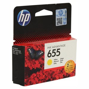 Картридж струйный HP CZ112AE (655) (Yellow) для DeskJet Ink Advantage 4625/4615/5525 / Оригинал