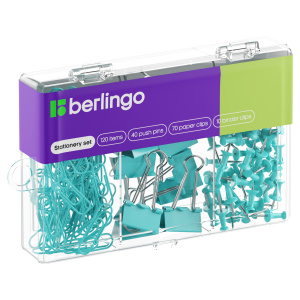 Набор мелкоофисных принадлежностей Berlingo, 120 предметов, пластиковая упаковка 12000