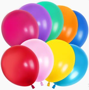 Воздушный шар, диаметр до 30см (12"), 100% латекс, Ассорти пастель 1шт (100шт/уп) 512-12