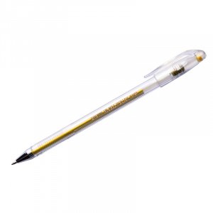 Ручка гелевая CROWN "Hi Jell" 0,7мм, золотой металлик, Корея, HJR-500GSM