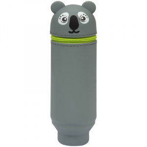 Пенал мягкий 200*55*50 Berlingo "Koala", силикон, серый 05623