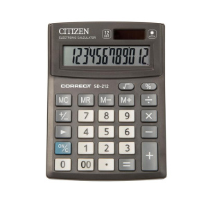 Калькулятор 12-разряд. CITIZEN Correct CMB-1201, бухг.(мал)