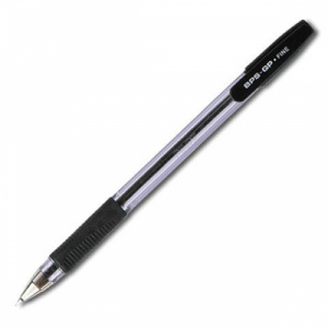 Ручка шариковая PILOT BPS-GP-F черная, 0,32мм, грип Япония