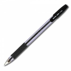 Ручка шариковая PILOT BPS-GP-F черная, 0,32мм, грип Япония