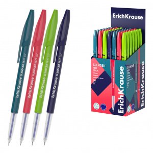 Ручка шариковая Erich Krause, Slender Stick Reef Super Glide Technology синий,0,7мм, 63095