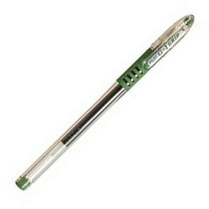 Ручка гелевая PILOT зеленая 0,5мм с резин манжетой, BLGP-G1-5, Япония 13283