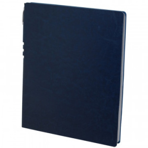 Тетрадь 96л, А4, бизнес-блокнот Attache Book,клетка ,цв.срез,кожзам темно-синий 1001819