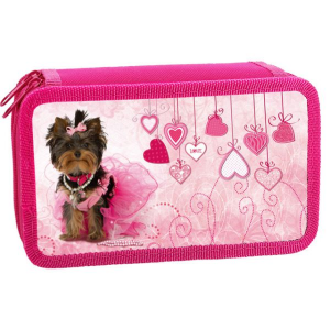 Пенал школьный Pretty dog 190-110 мм,2 отд.,ламинат 57278