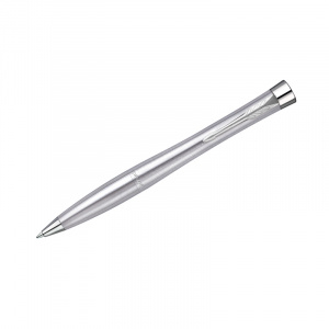 Ручка PARKER шариковая Urban Twist Metro Metallic CT,синяя, 1 мм, поворотный механизм, 2143641