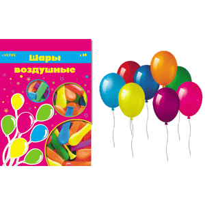 Воздушный шар, диаметр до 30см (12"), 100% латекс, 1шт (50 шт/уп) 9061102