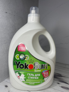 Хоз Гель для стирки YokoSun, Японский органический хлопок, 5,1 л.