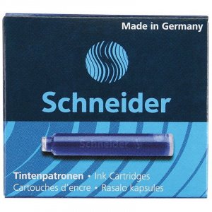 Чернила Schneider в патронах, синие, 6 шт./уп., Германия /6603