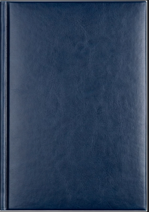 2024 Ежедневник датированный , А4, 320 стр., кожзам,SIGMA синий 24116