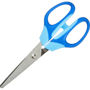 Ножницы 180мм, Attache , с резиновыми ручками, цвет синий 159338