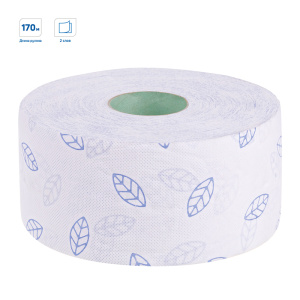 Хоз Туалетная бумага OfficeClean Premium, 2 слойн., 170м/рул, белая