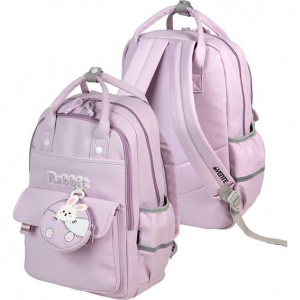 Рюкзак Rabbit подростковый 39x27x17 см (15 л) вес 500 г розовый 7036524