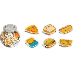 Бумага для заметок , 45 х 45мм,Fast Food ассорти, 50л, 2010359