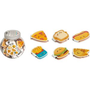 Бумага для заметок , 45 х 45мм,Fast Food ассорти, 50л, 2010359