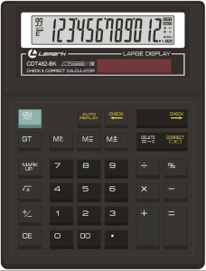 Калькулятор 12-разряд. LAMARK CDT482-BK 