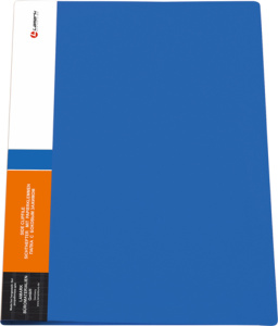 Папка с зажимом F611 пласт. Lamark, 17мм синяя 0142
