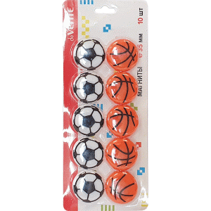 Магнитный держатель Balls, 35 мм, цветные, 10шт/уп.,6021000