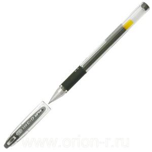 Ручка гелевая PILOT черная 0,38мм с резин манжетой, BL-G3-38, Япония