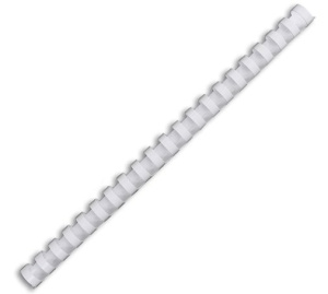 Пружины пластиковые 10 мм, для переплетной техники (100шт) белые