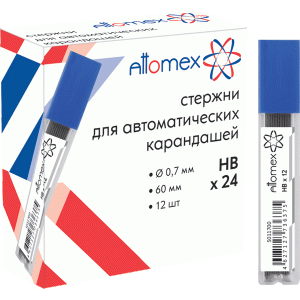 Стержни для карандаша 0,7мм, Attomex HB,5011700