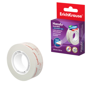 Скотч канцелярский 18 х 33 прозр.,ErichKrause Handy tearable,58737