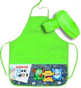 Накидка для изо с нарукавниками, School monster 58259
