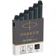 Чернила PARKER в патронах, МИНИ, черные, 6 шт/уп., 1950407