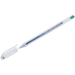 Ручка гелевая CROWN "Hi Jell" 0,5мм, зеленая, Корея, HJR-500