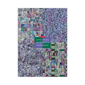 Тетрадь 80л, А4, бизнес-блокнот Color mosaic ,клетка ,мат. ламин. 80ББ4В1_22023