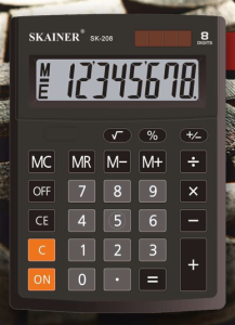Калькулятор 8-разряд. SKAINER SK-208,малый настольный