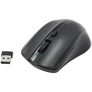 Мышь Smartbuy ONE 352 , беспроводная, черный, 3btn+Roll SBM-352AG