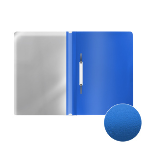Папка скоросшиватель пласт. А4, ErichKrause ,синий, прозрачный верхний лист 52891