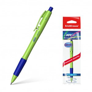 Ручка шариковая Erich Krause автомат. JOY® Neon,Ultra Glide Technolo , синяя, 0,7мм., грип , 46788